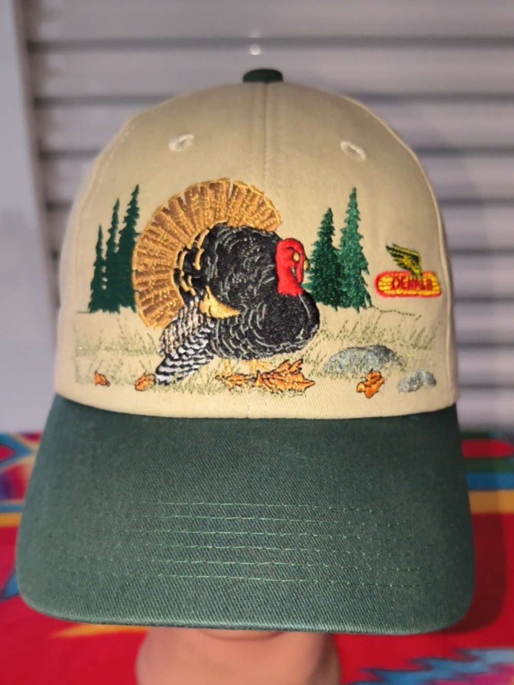 Vtg Dekalb Fall Turkey Hunt K-Products Embroidered Snapback Hat Cap OSFA
